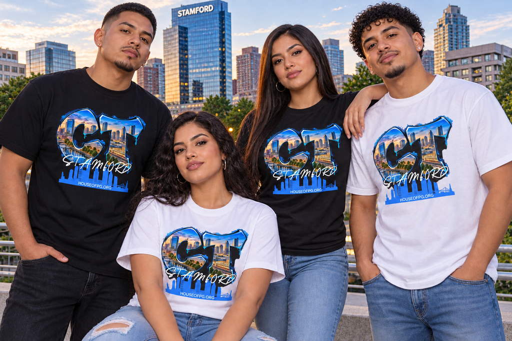 CT Stamford Skyline Cotton Graphic T-Shirt